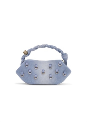 Ganni Bou taske mini wahed denim charms Faded Denim A6512 Ganni 